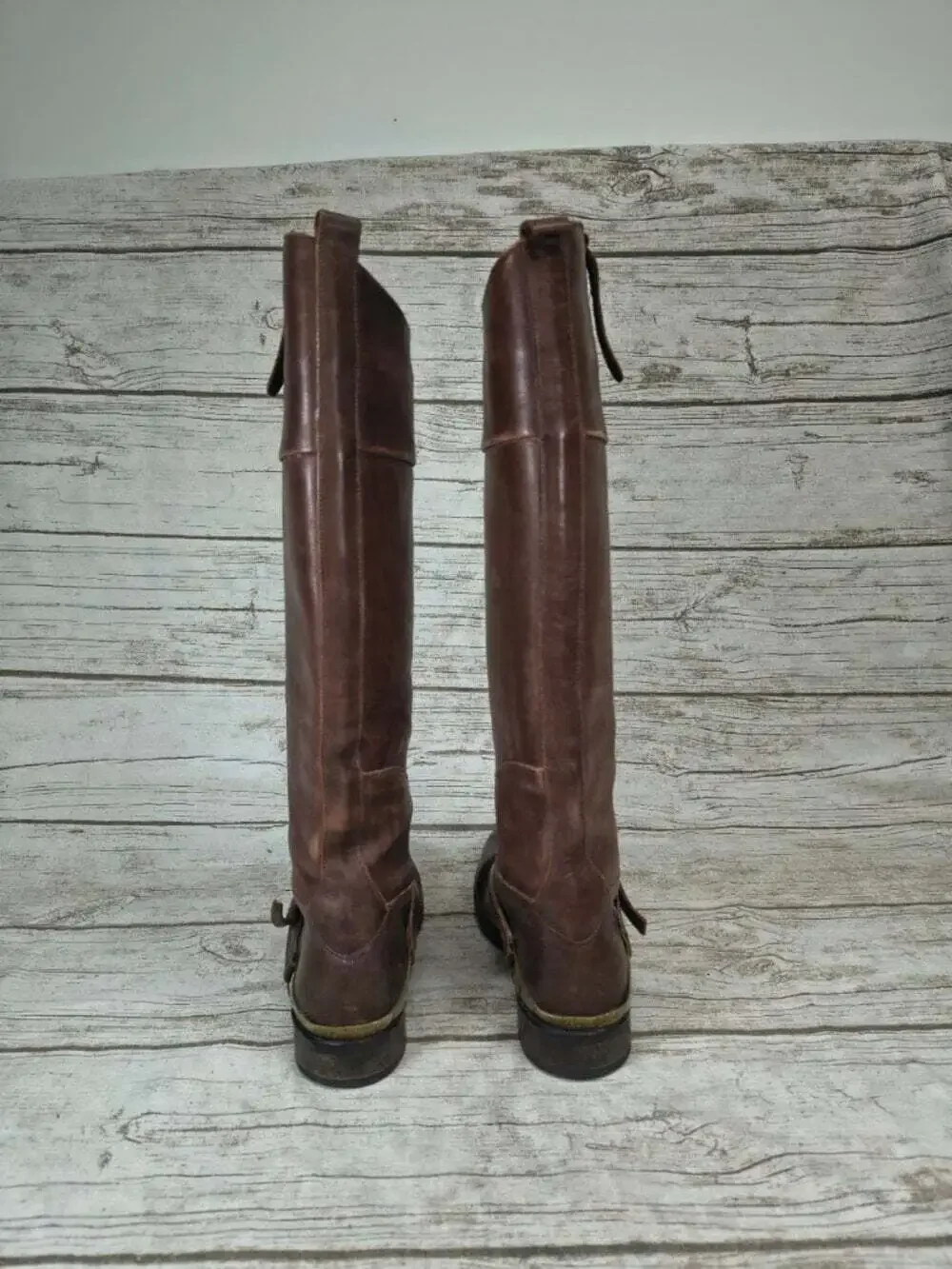 Golden Goose Brown Leather Knee High Boots Size 36 Made in Italy